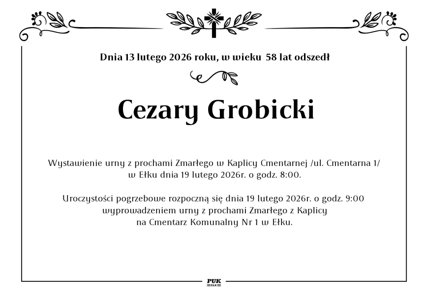 Cezary Grobicki - nekrolog